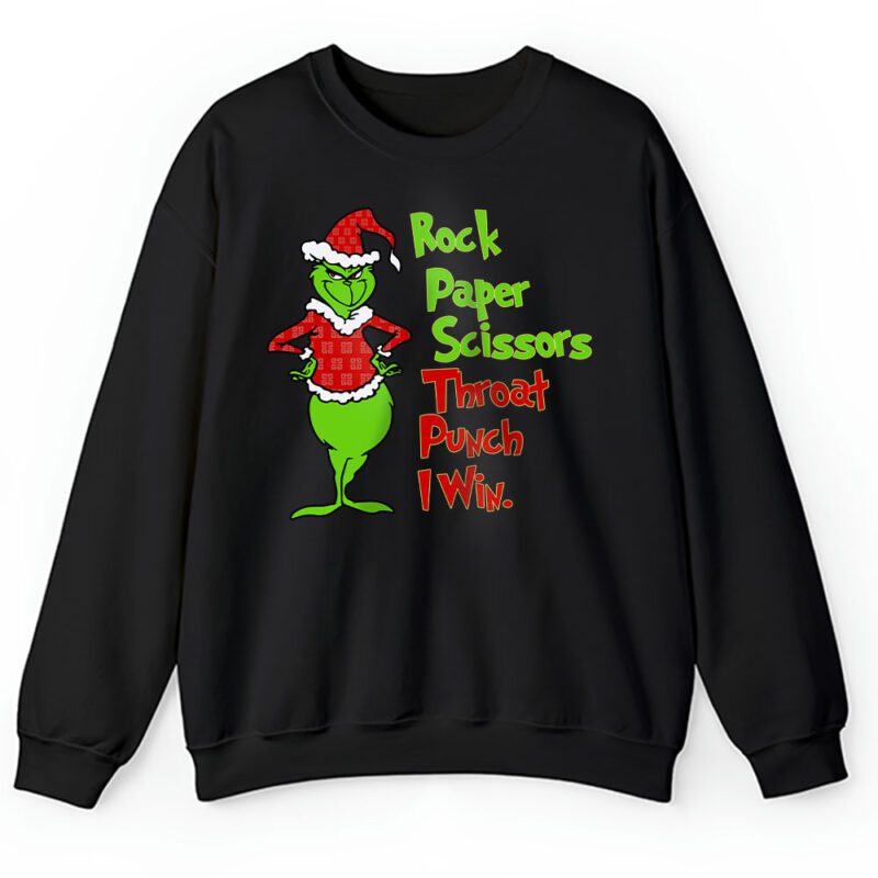 Grinch Santa Rock Paper Scissors Givenchy Unisex Sweatshirt TAS22080