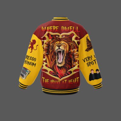 Gryffindor House Harry Potter Baseball Jacket For Fan CFB1943 2 Gryffindor House Harry Potter Baseball Jacket For Fan CFB1943 2
