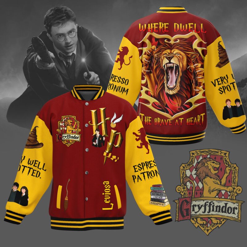 Gryffindor House Harry Potter Baseball Jacket For Fan CFB1943