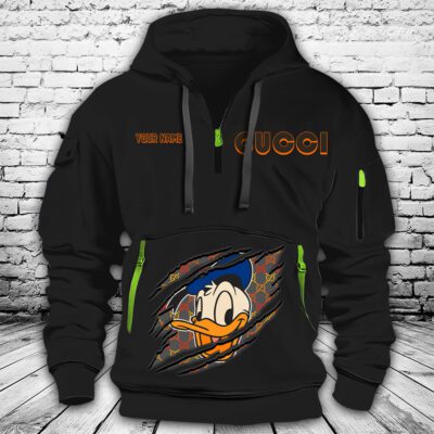 Gucci Donald Duck Premium Quarter Zip Hoodie OQZ1051