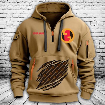 Gucci Interlocking G Premium Quarter Zip Hoodie OQZ1025 1