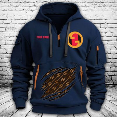 Gucci Interlocking G Premium Quarter Zip Hoodie OQZ1025 3