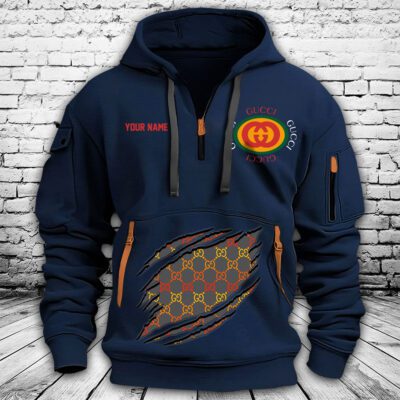 Gucci Interlocking G Premium Quarter Zip Hoodie OQZ1061 3 Gucci Interlocking G Premium Quarter Zip Hoodie OQZ1061 3