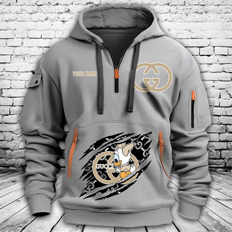 Gucci Kid Duck Premium Quarter Zip Hoodie OQZ1057 2