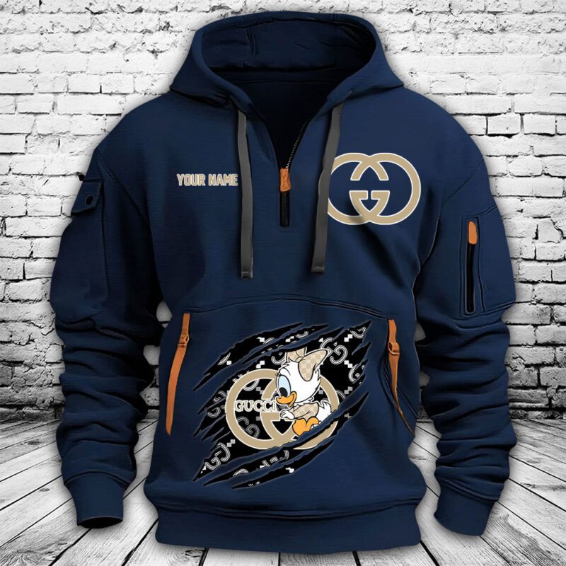 Gucci Kid Duck Premium Quarter Zip Hoodie OQZ1057 3