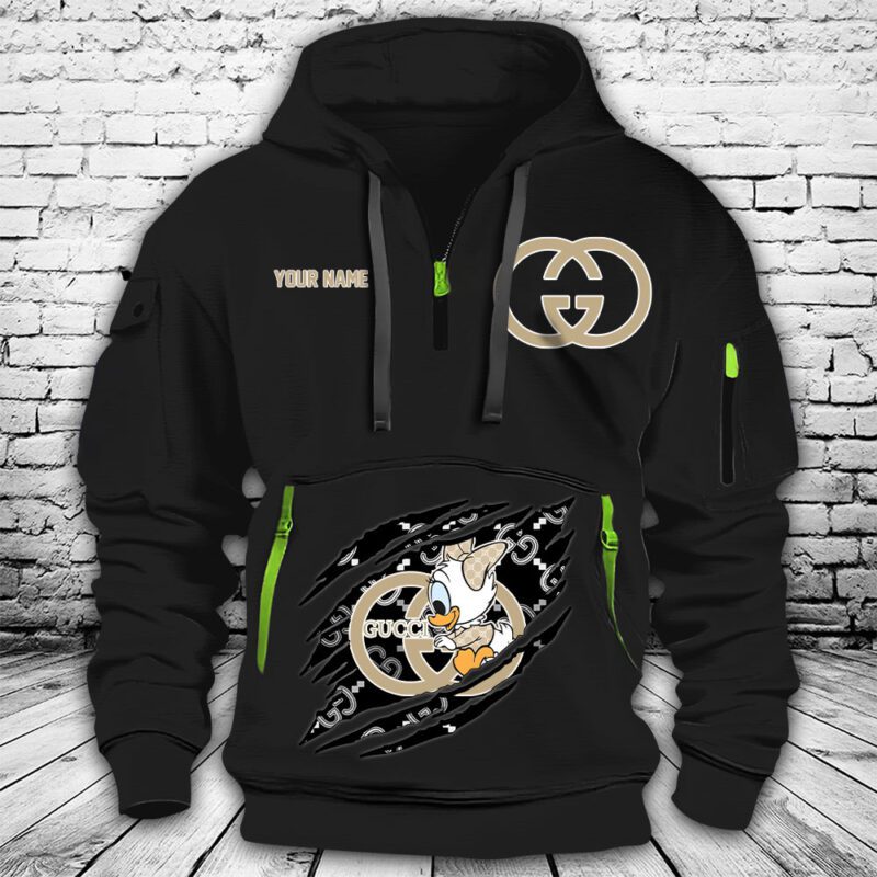 Gucci Kid Duck Premium Quarter Zip Hoodie OQZ1057