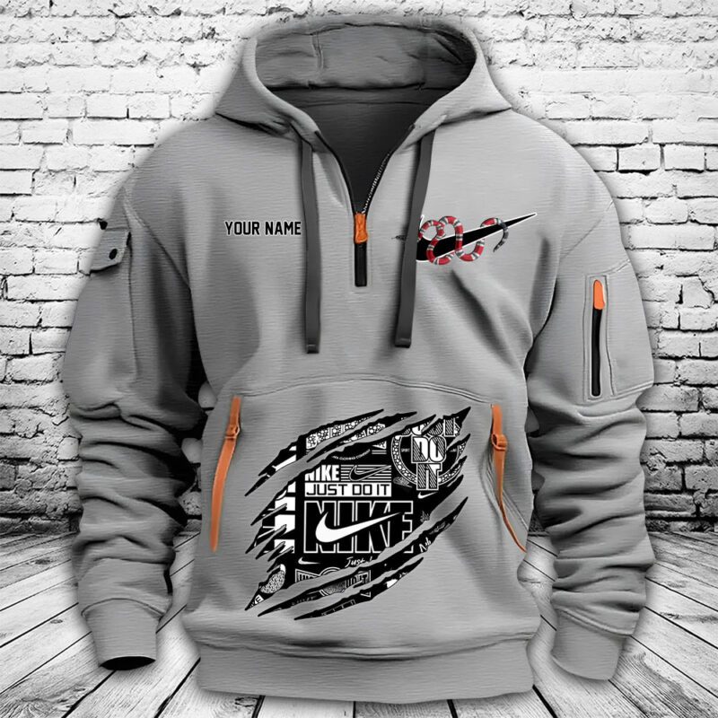 Gucci Nike Snake Premium Quarter Zip Hoodie OQZ1004 2