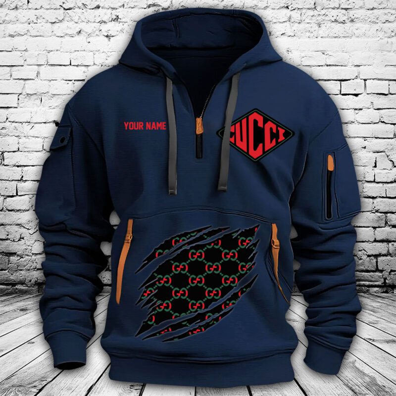 Gucci Oversize Premium Quarter Zip Hoodie OQZ1016 3
