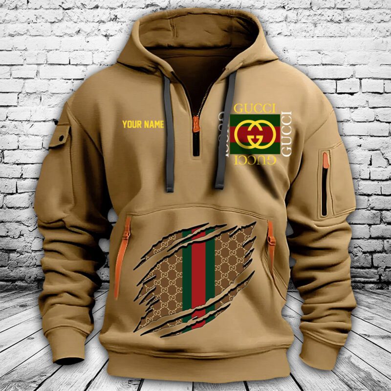 Gucci Premium Quarter Zip Hoodie OQZ1065 1