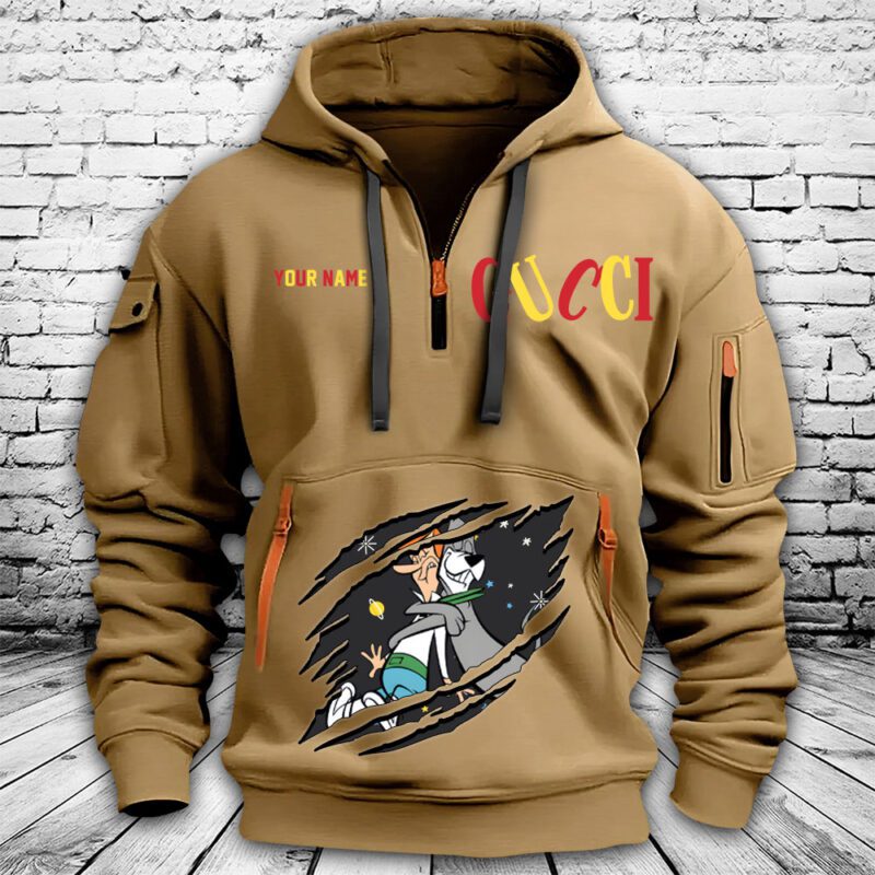 Gucci The Jetsons Premium Quarter Zip Hoodie OQZ1020 1