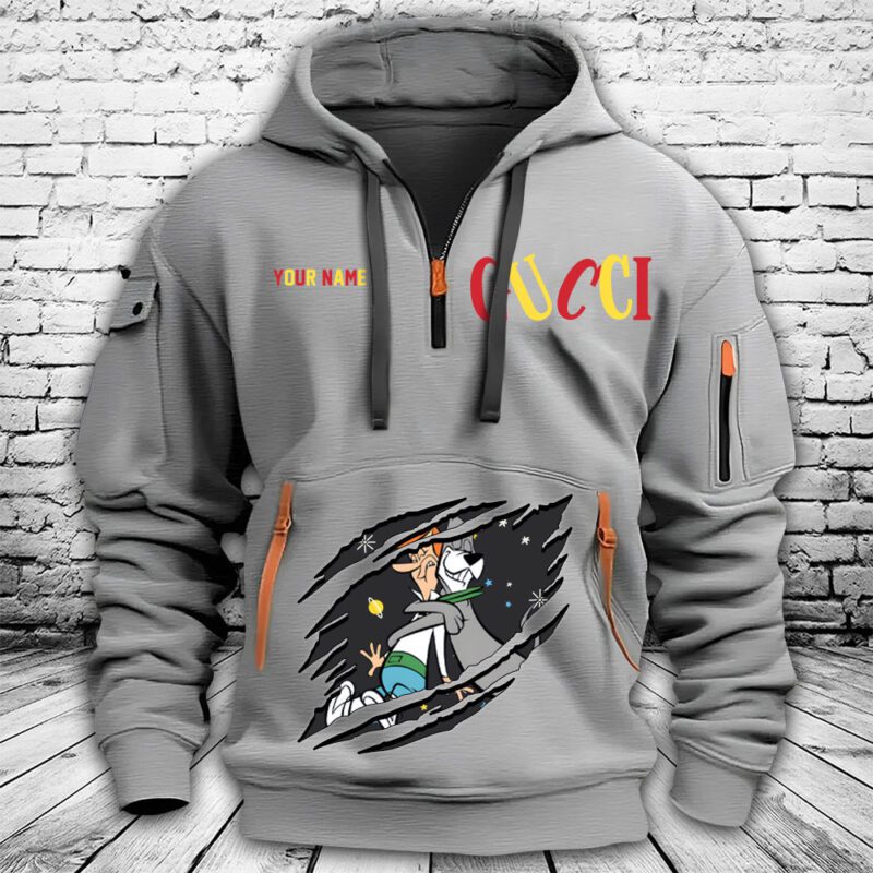 Gucci The Jetsons Premium Quarter Zip Hoodie OQZ1020 2