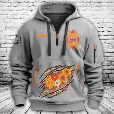 Gucci Vintage Logo Premium Quarter Zip Hoodie OQZ1022 2