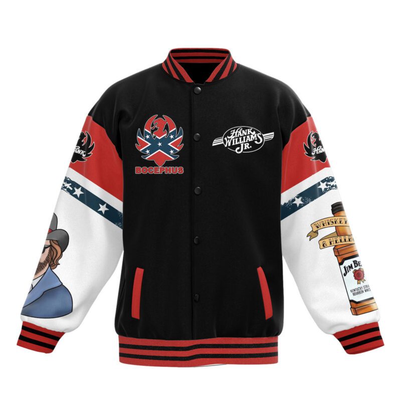 Hank Williams Jr Baseball Jacket For Fan CFB1934 1
