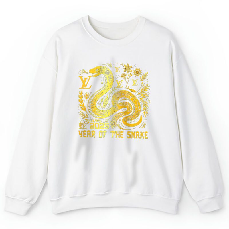 Happy Chinese New Year Gold Snake Louis Vuitton Unisex Sweatshirt TAS22089 1