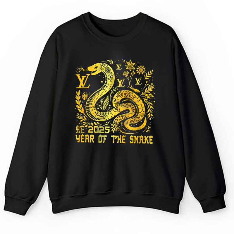 Happy Chinese New Year Gold Snake Louis Vuitton Unisex Sweatshirt TAS22089
