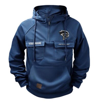 Hellcat Vintage Quarter Zip Hoodie Retro Hoodie LQZ1004 1 Hellcat Vintage Quarter Zip Hoodie Retro Hoodie LQZ1004 1