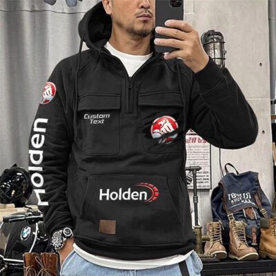 Holden Vintage Quarter Zip Hoodie Retro Hoodie LQZ1023 1