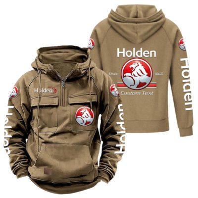 Holden Vintage Quarter Zip Hoodie Retro Hoodie LQZ1146 4 Holden Vintage Quarter Zip Hoodie Retro Hoodie LQZ1146 4