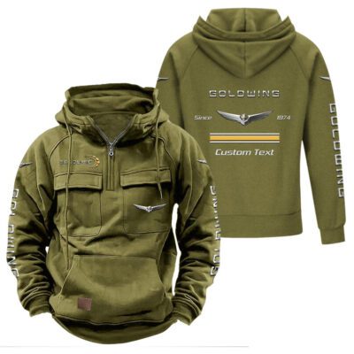 Honda Gold Wing Vintage Quarter Zip Hoodie Retro Hoodie LQZ1111 3 Honda Gold Wing Vintage Quarter Zip Hoodie Retro Hoodie LQZ1111 3
