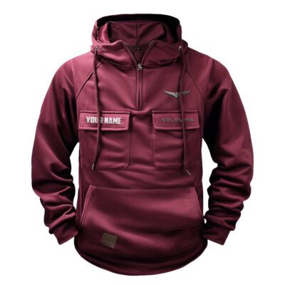 Honda Gold Wing Vintage Quarter Zip Hoodie Retro Hoodie LQZ1525 4 Honda Gold Wing Vintage Quarter Zip Hoodie Retro Hoodie LQZ1525 4