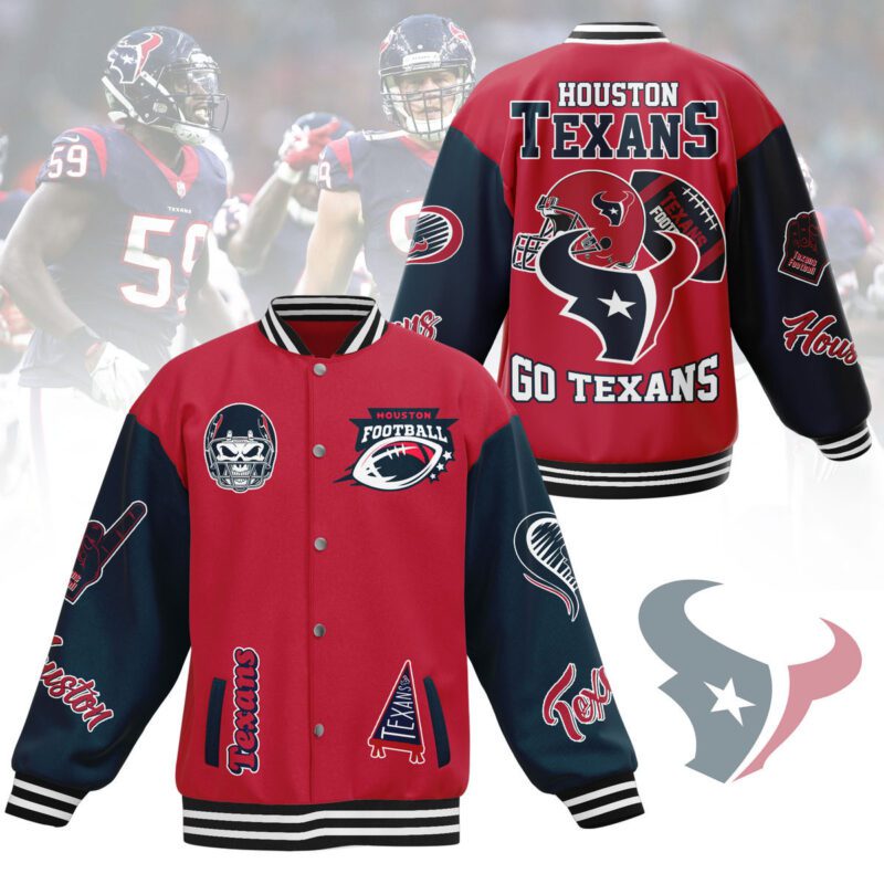 Houston Texans NFL Baseball Jacket For Fan CFB1900