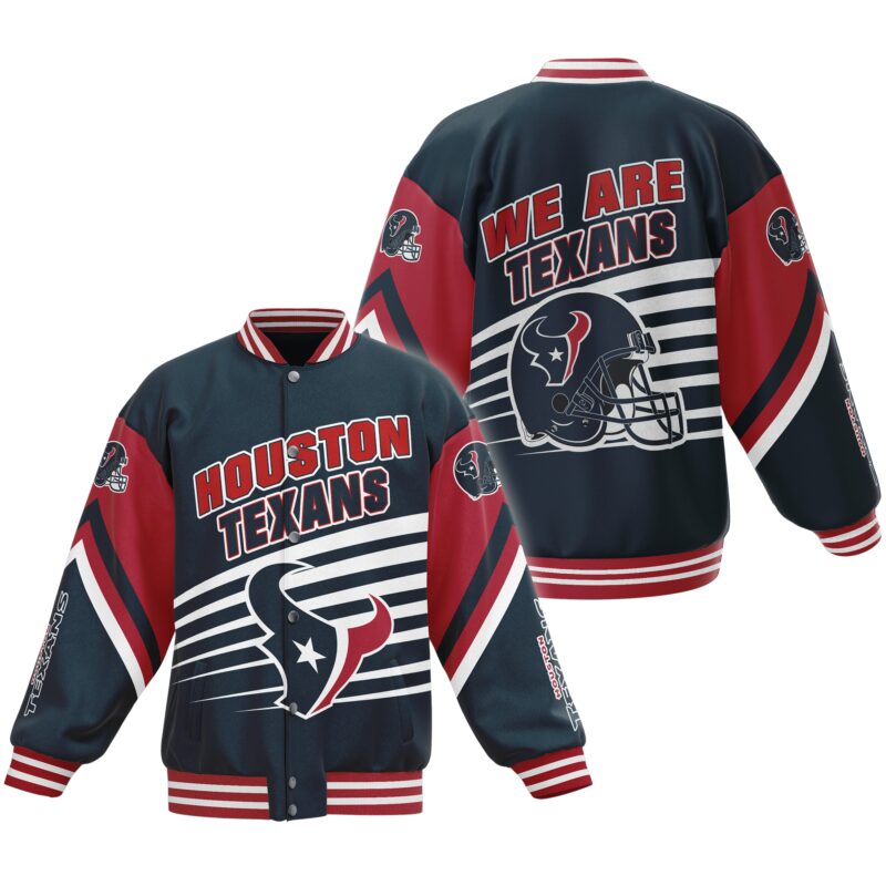 Houston Texans NFL Baseball Jacket For Fan CFB1903