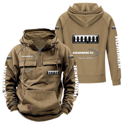 Hummer Vintage Quarter Zip Hoodie Retro Hoodie LQZ1435 4