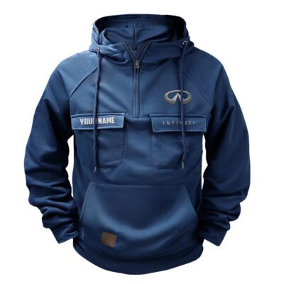 Infiniti Vintage Quarter Zip Hoodie Retro Hoodie LQZ1535 1