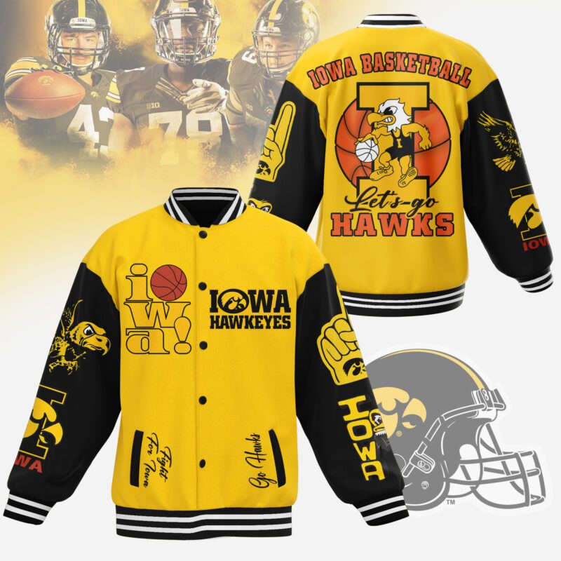 Iowa Hawkeyes NCAA Baseball Jacket For Fan CFB1887