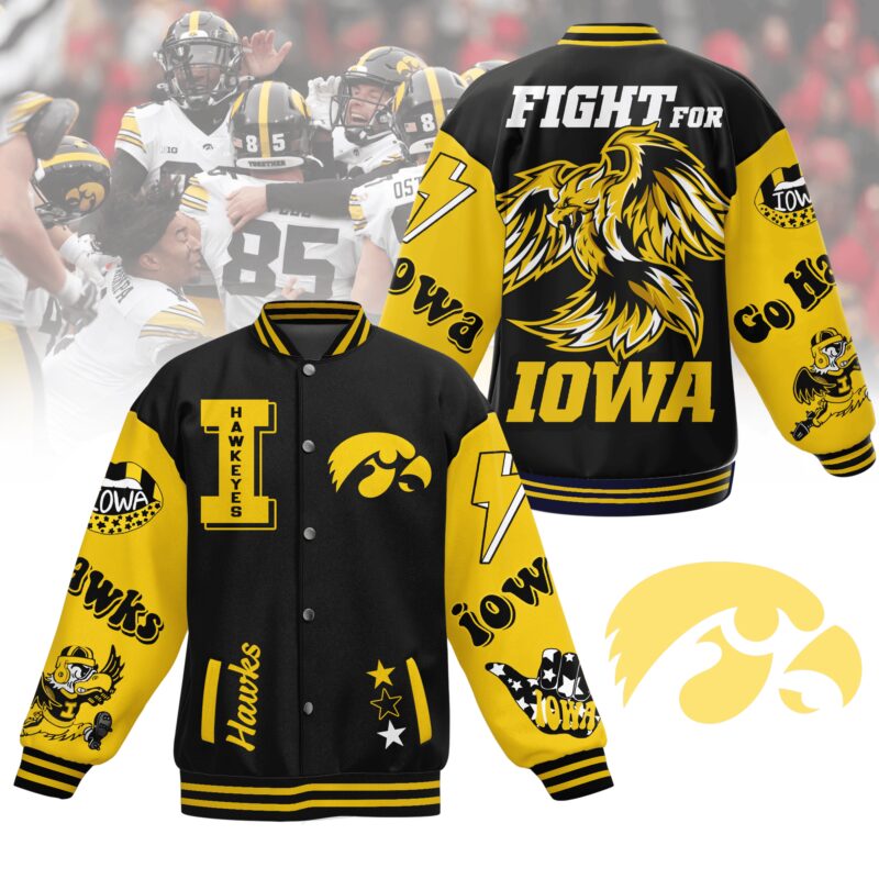 Iowa Hawkeyes NCAA Baseball Jacket For Fan CFB1888