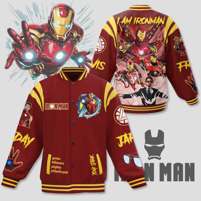 Iron Man Baseball Jacket For Fan CFB1891