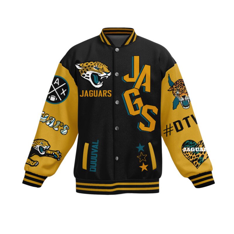 Jacksonville Jaguars NFL Baseball Jacket For Fan CFB1878 2