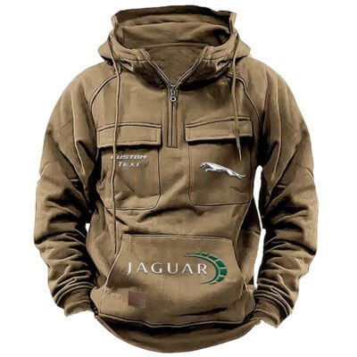 Jaguar Vintage Quarter Zip Hoodie Retro Hoodie LQZ1462 4