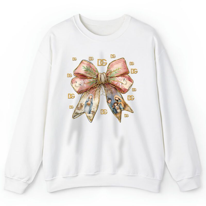 Jesus Christmas Coquette Bow Dolce Gabbana Unisex Sweatshirt TAS22099 1