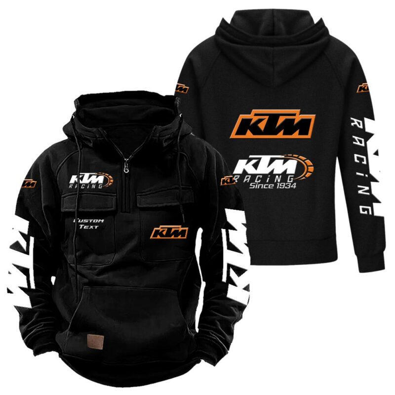 KTM Vintage Quarter Zip Hoodie Retro Hoodie LQZ1340