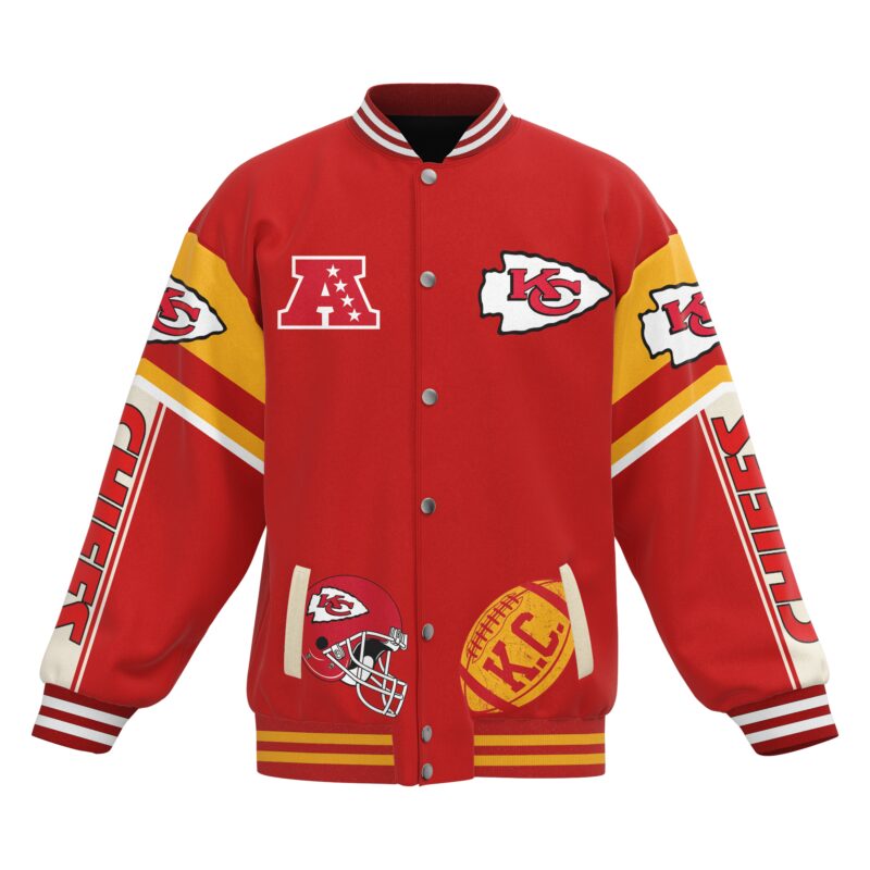 Kansas City Chiefs NFL Baseball Jacket For Fan CFB1845 1