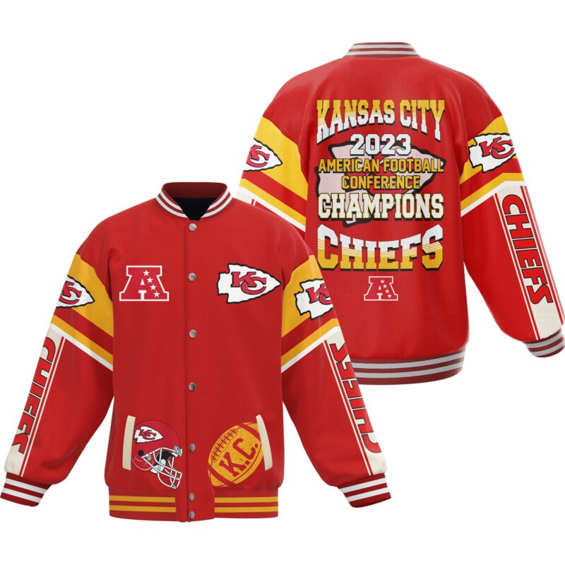 Kansas City Chiefs NFL Baseball Jacket For Fan CFB1845