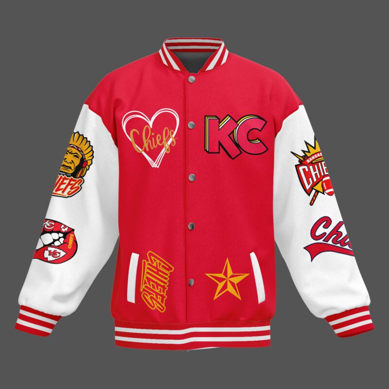 Kansas City Chiefs NFL Baseball Jacket For Fan CFB1846 1