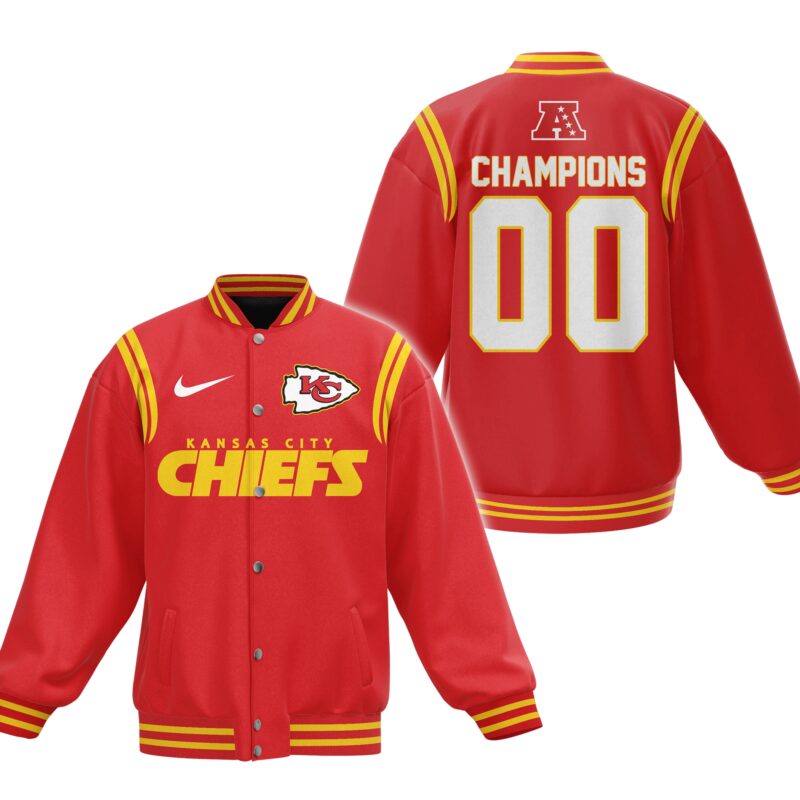 Kansas City Chiefs NFL Baseball Jacket For Fan CFB1851 1