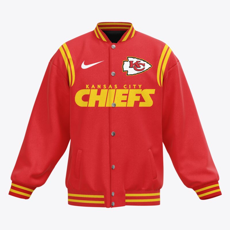 Kansas City Chiefs NFL Baseball Jacket For Fan CFB1851 2
