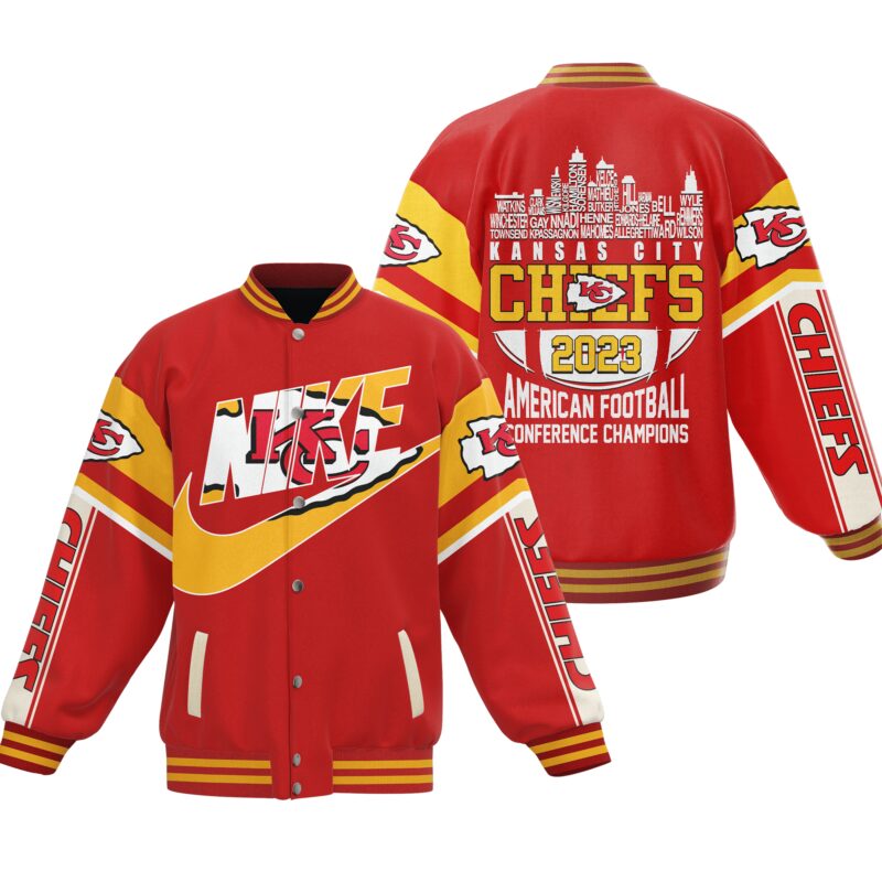 Kansas City Chiefs NFL Baseball Jacket For Fan CFB1853