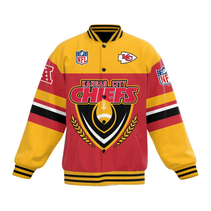 Kansas City Chiefs NFL Baseball Jacket For Fan CFB1856 1