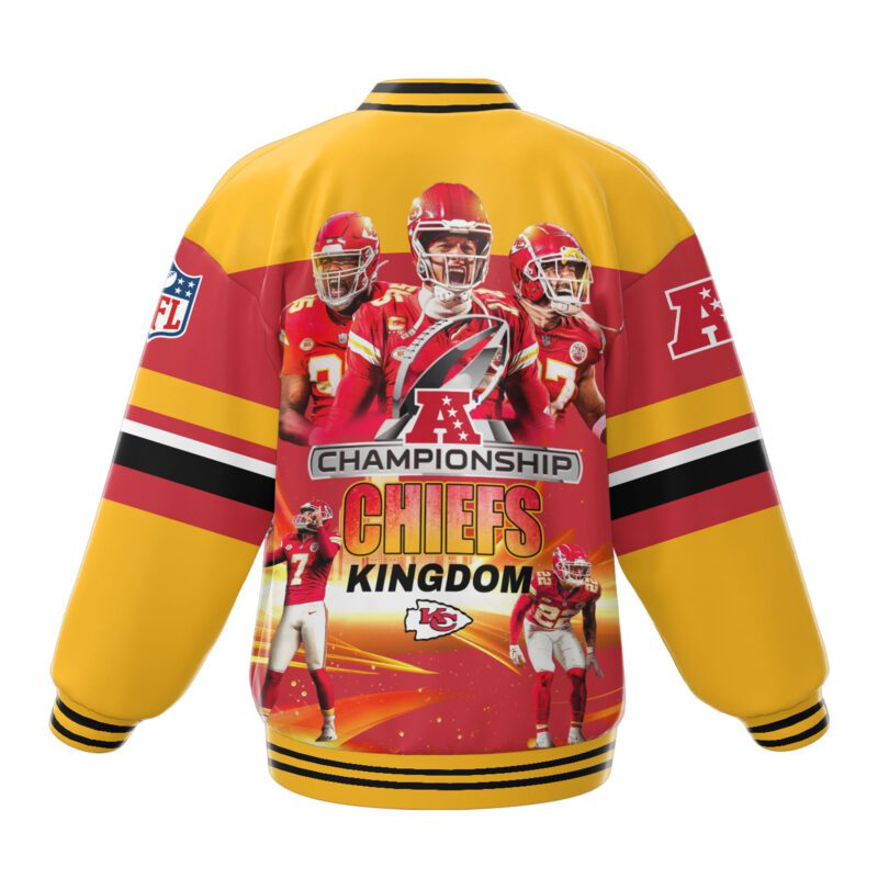 Kansas City Chiefs NFL Baseball Jacket For Fan CFB1856 2