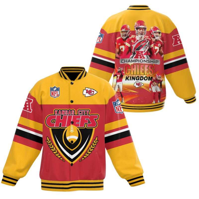 Kansas City Chiefs NFL Baseball Jacket For Fan CFB1856