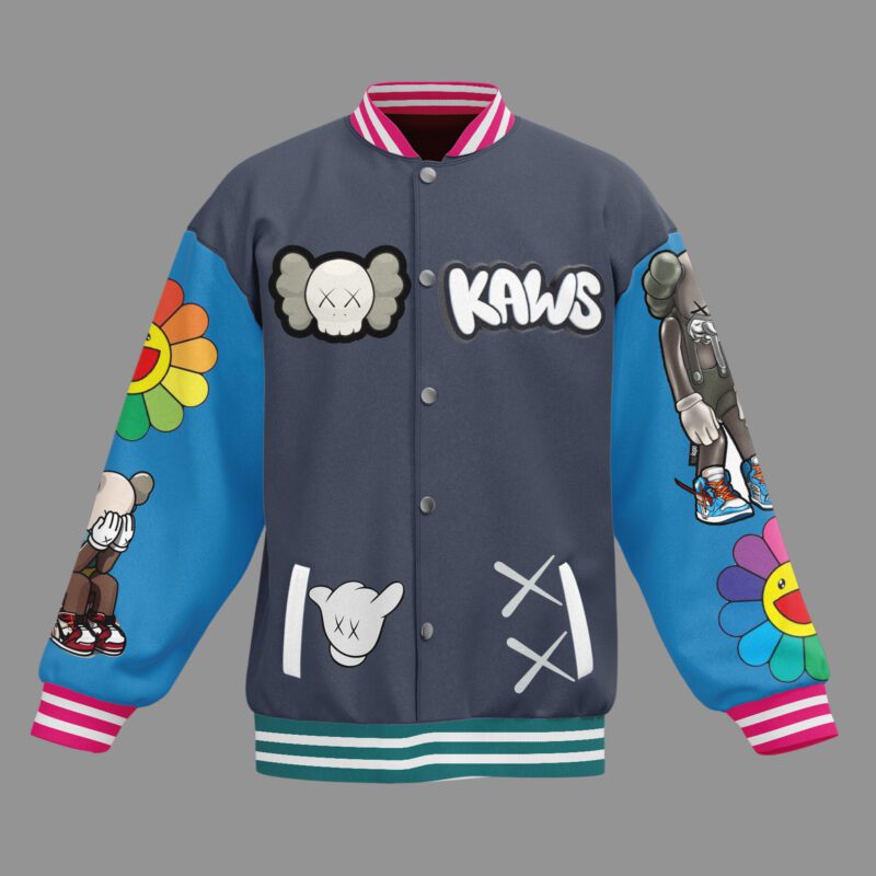 Kaws Baseball Jacket For Fan CFB1836 1