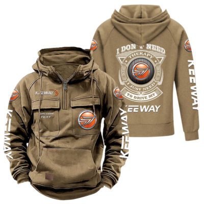 Keeway Vintage Quarter Zip Hoodie Retro Hoodie LQZ1184 4 Keeway Vintage Quarter Zip Hoodie Retro Hoodie LQZ1184 4