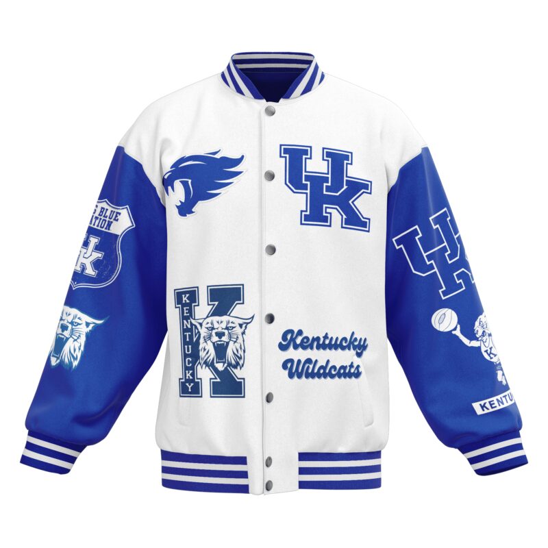 Kentucky Wildcats NCAA Baseball Jacket For Fan CFB1822 1