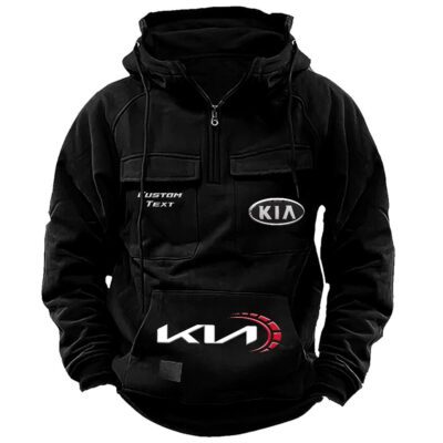 Kia Vintage Quarter Zip Hoodie Retro Hoodie LQZ1502 1