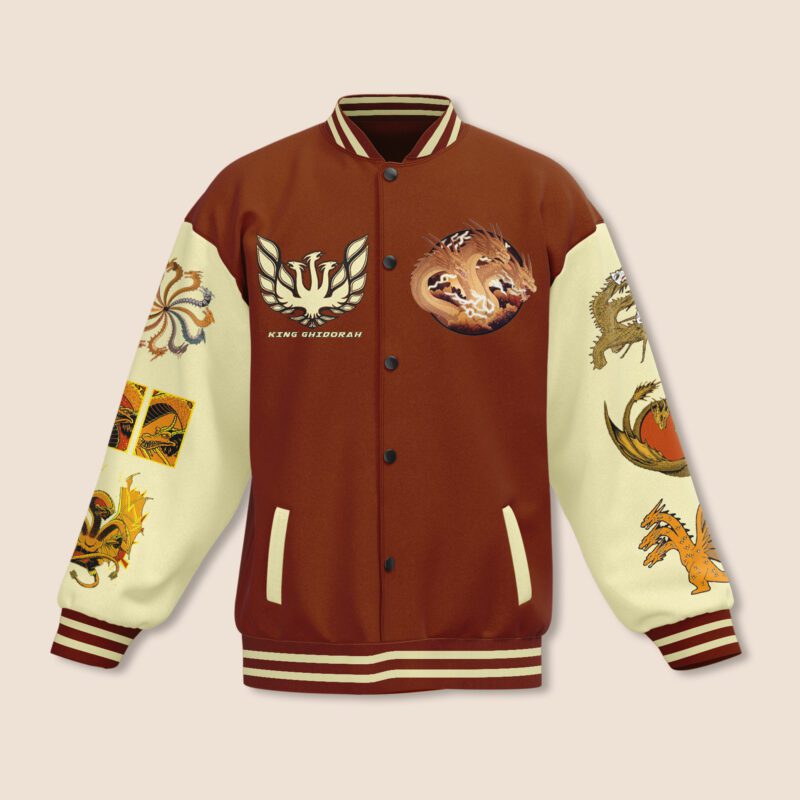 King Ghidorah Baseball Jacket For Fan CFB1821 1