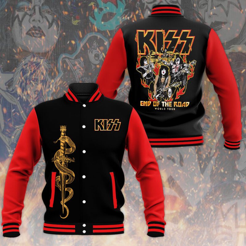 Kiss Band Music Baseball Jacket For Fan CFB1161